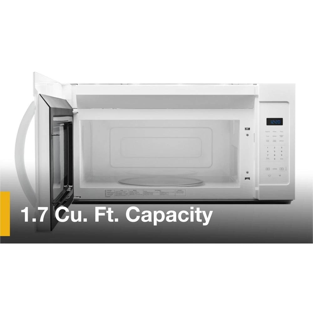 WHIRLPOOL  1.7 cu. ft. Microwave Hood Combination with Electronic Touch Controls - White (WMH31017HW)