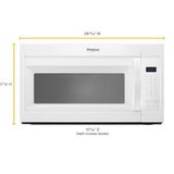 Whirlpool 1.7 cu. ft. Microwave Hood Combination with Electronic Touch Controls - White (WMH31017HW)