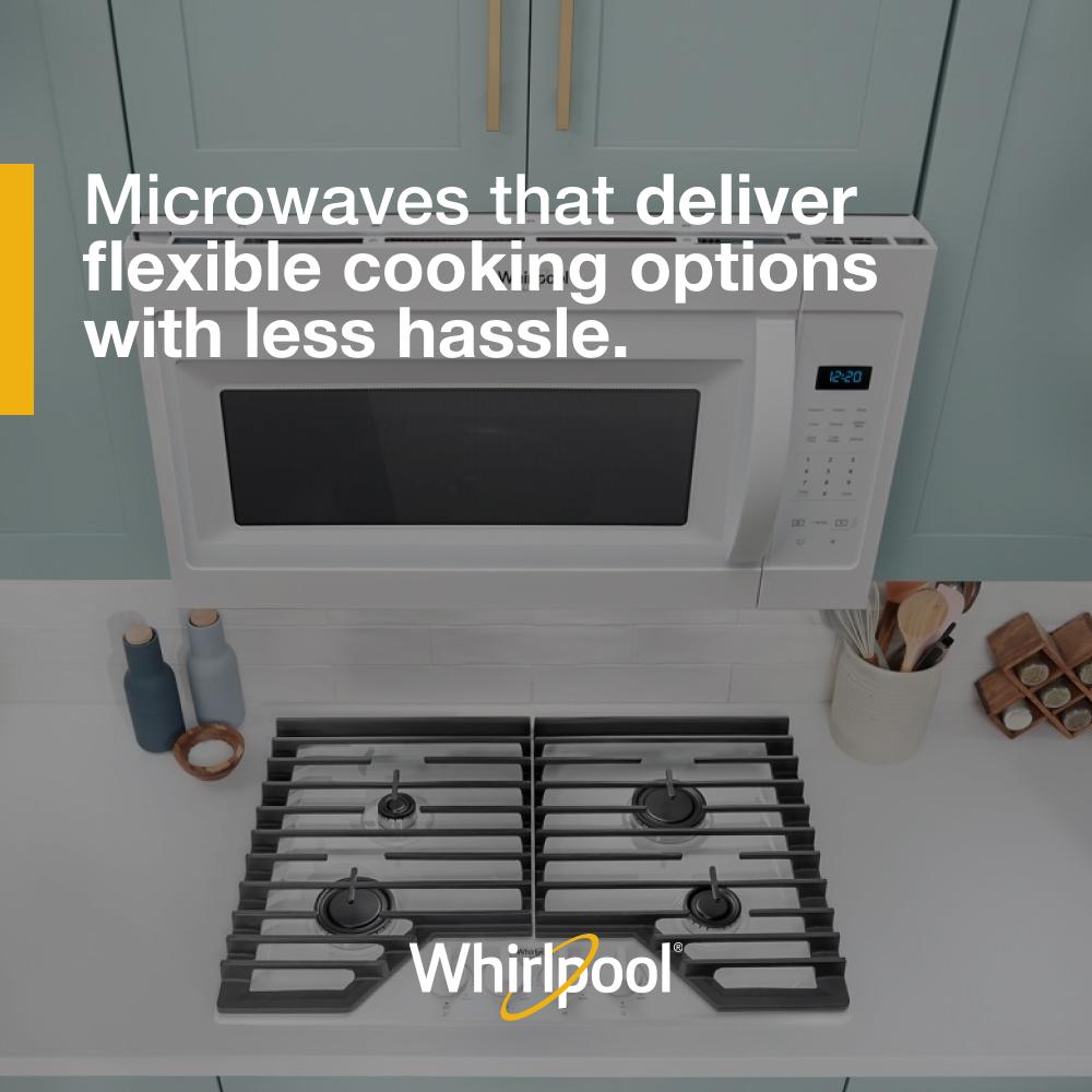 Whirlpool 1.7 cu. ft. Microwave Hood Combination with Electronic Touch Controls - White (WMH31017HW)