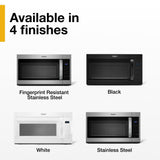 Whirlpool 1.7 cu. ft. Microwave Hood Combination with Electronic Touch Controls - White (WMH31017HW)