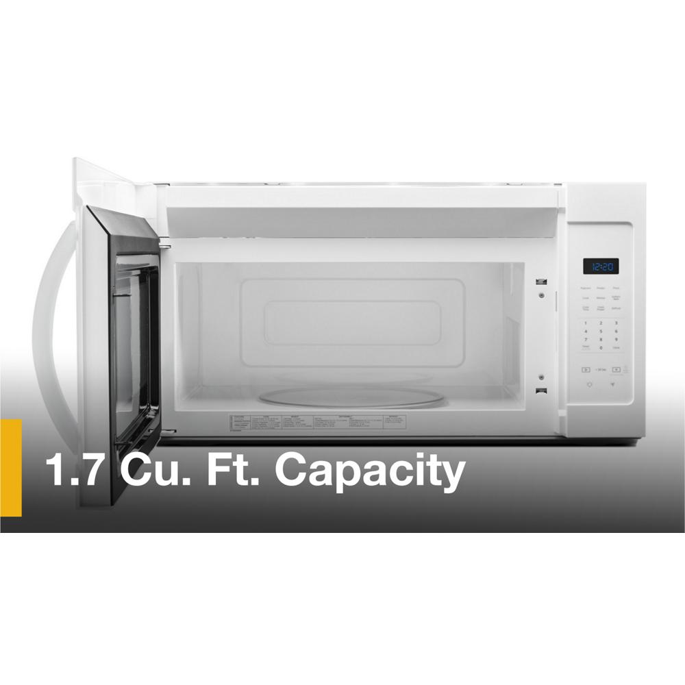 Whirlpool 1.7 cu. ft. Microwave Hood Combination with Electronic Touch Controls - White (WMH31017HW)
