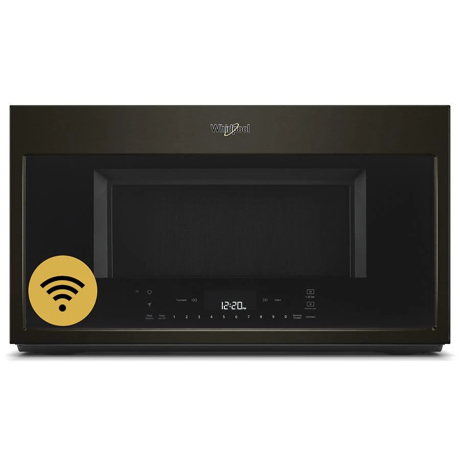 Whirlpool  1.9 Cu. Ft. Smart Over-the-range Microwave With Scan-to-cook Technology - Black Stainless (WMH78019HV)