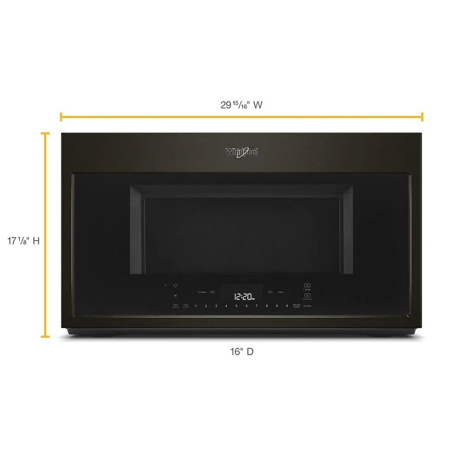 Whirlpool  1.9 Cu. Ft. Smart Over-the-range Microwave With Scan-to-cook Technology - Black Stainless (WMH78019HV)