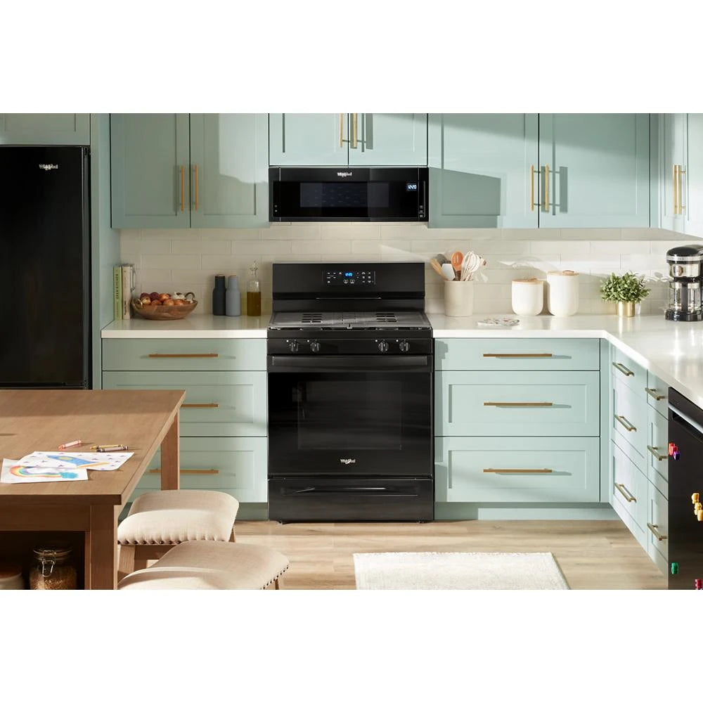 WHIRLPOOL  1.1 cu. ft. Low Profile Microwave Hood Combination - Black (WML55011HB)