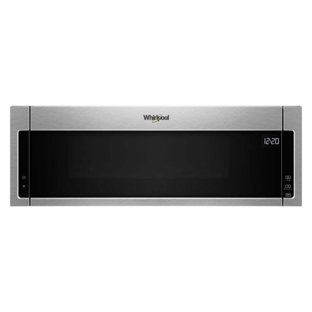 Whirlpool 1.1 cu. ft. Low Profile Microwave Hood Combination - Black-on-Stainless (WML55011HS)