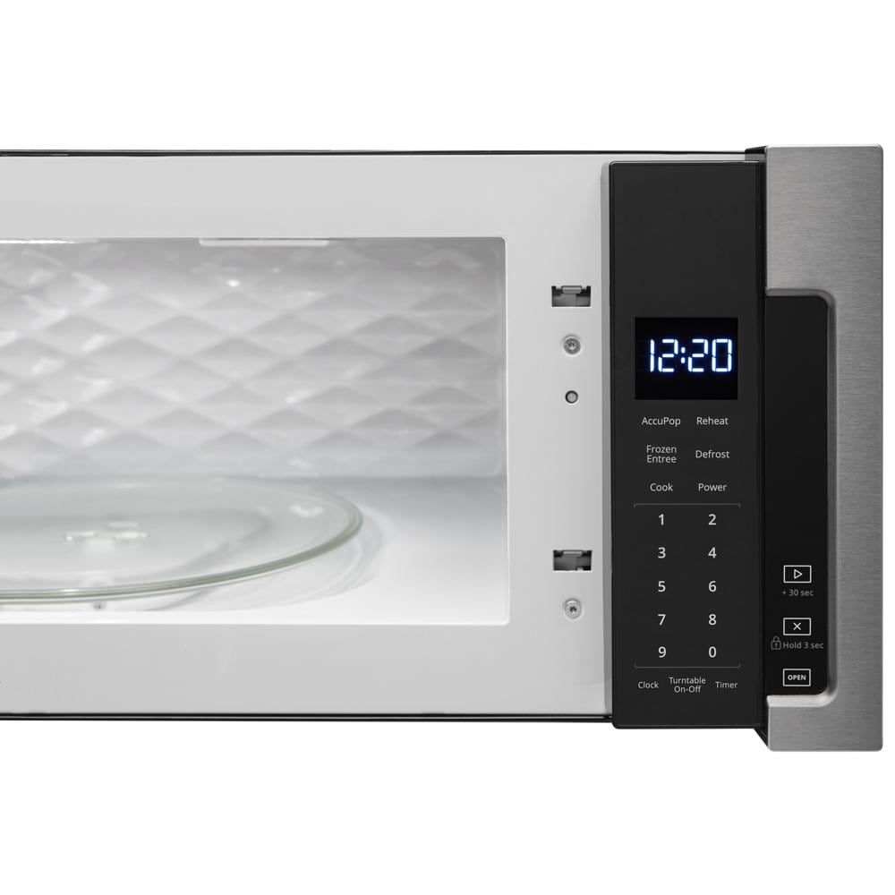 Whirlpool 1.1 cu. ft. Low Profile Microwave Hood Combination - Black-on-Stainless (WML55011HS)