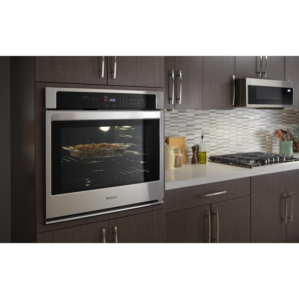 Whirlpool 1.1 cu. ft. Low Profile Microwave Hood Combination - Black-on-Stainless (WML55011HS)