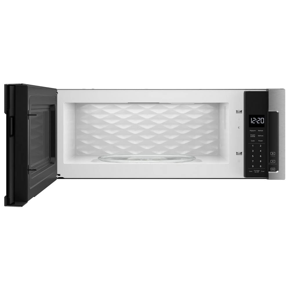 WHIRLPOOL  1.1 cu. ft. Low Profile Microwave Hood Combination - Black-on-Stainless (WML55011HS)