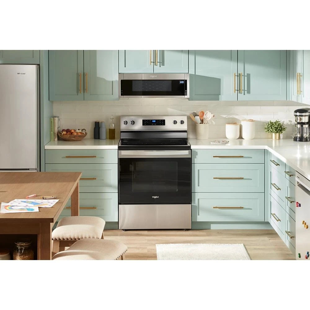 WHIRLPOOL  1.1 cu. ft. Low Profile Microwave Hood Combination - Black-on-Stainless (WML55011HS)
