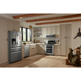 WHIRLPOOL  1.1 cu. ft. Low Profile Microwave Hood Combination - Black-on-Stainless (WML55011HS)