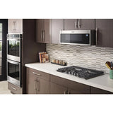 WHIRLPOOL  1.1 cu. ft. Low Profile Microwave Hood Combination - Black-on-Stainless (WML55011HS)