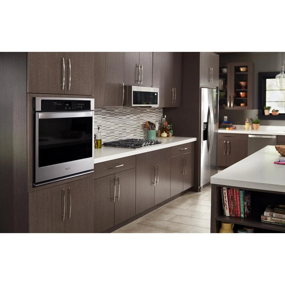 WHIRLPOOL  1.1 cu. ft. Low Profile Microwave Hood Combination - Black-on-Stainless (WML55011HS)