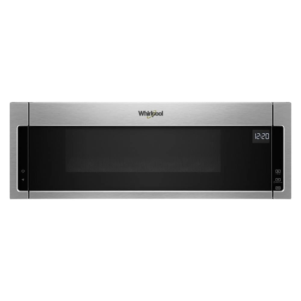 Whirlpool  1.1 cu. ft. Low Profile Microwave Hood Combination - Black-on-Stainless (WML55011HS)