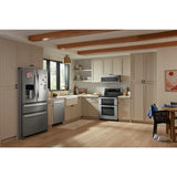 WHIRLPOOL  1.1 cu. ft. Low Profile Microwave Hood Combination - Black-on-Stainless (WML55011HS)