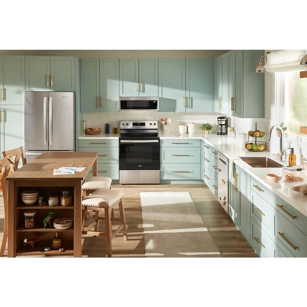 Whirlpool  1.1 cu. ft. Low Profile Microwave Hood Combination - Black-on-Stainless (WML55011HS)