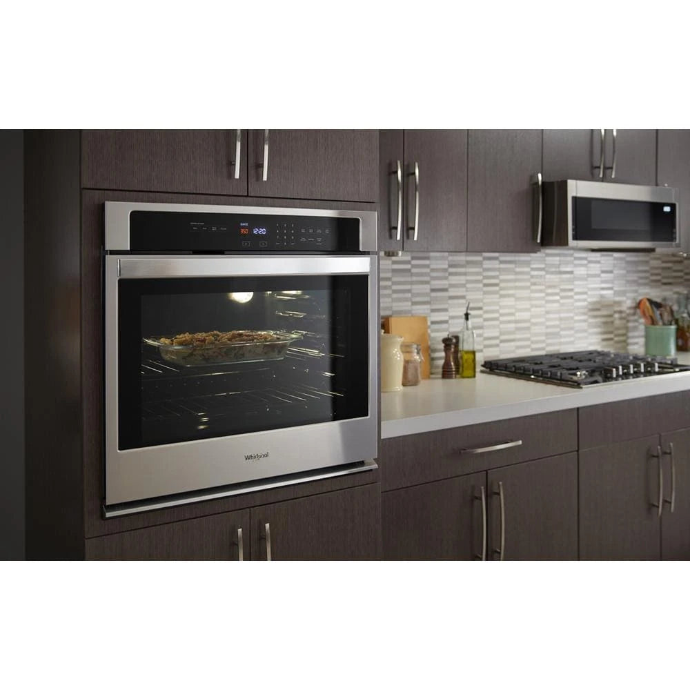 WHIRLPOOL  1.1 cu. ft. Low Profile Microwave Hood Combination - Black-on-Stainless (WML55011HS)