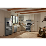 Whirlpool 1.1 cu. ft. Low Profile Microwave Hood Combination - Black-on-Stainless (WML55011HS)