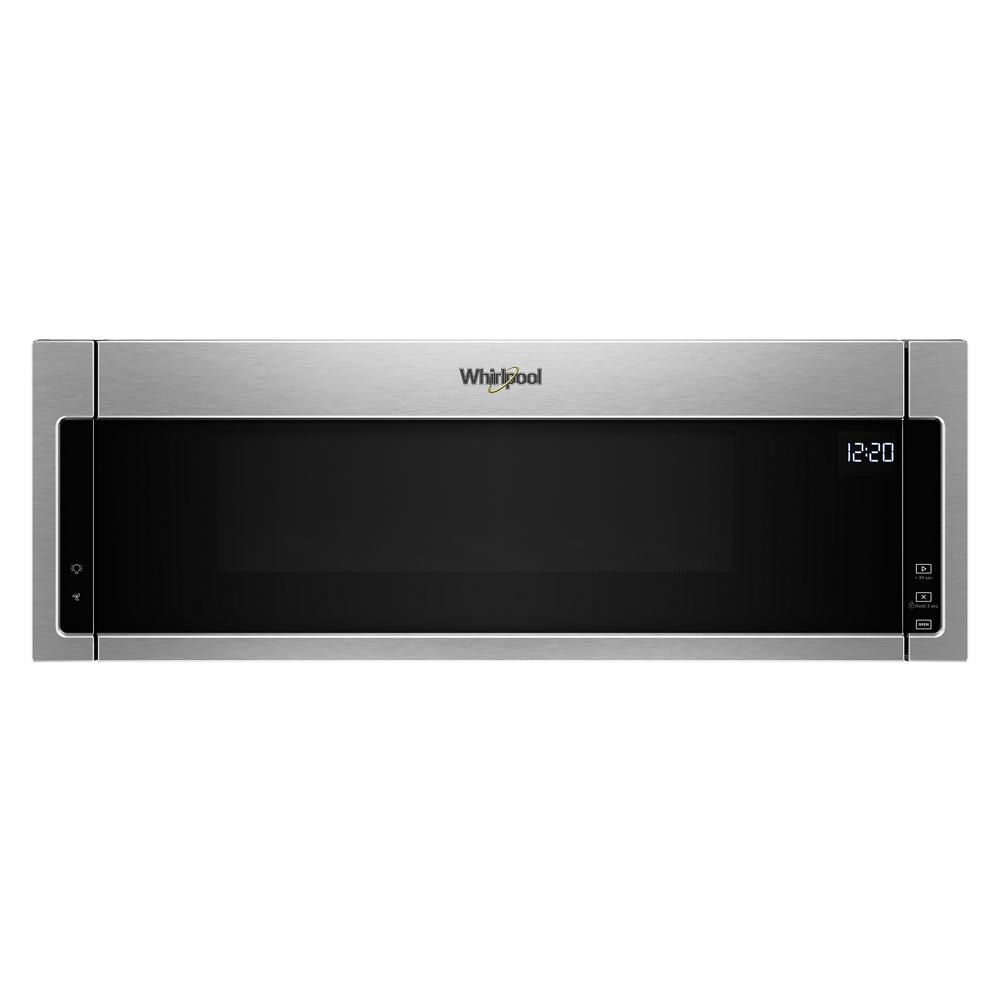 Whirlpool 1.1 cu. ft. Low Profile Microwave Hood Combination - Black-on-Stainless (WML55011HS)