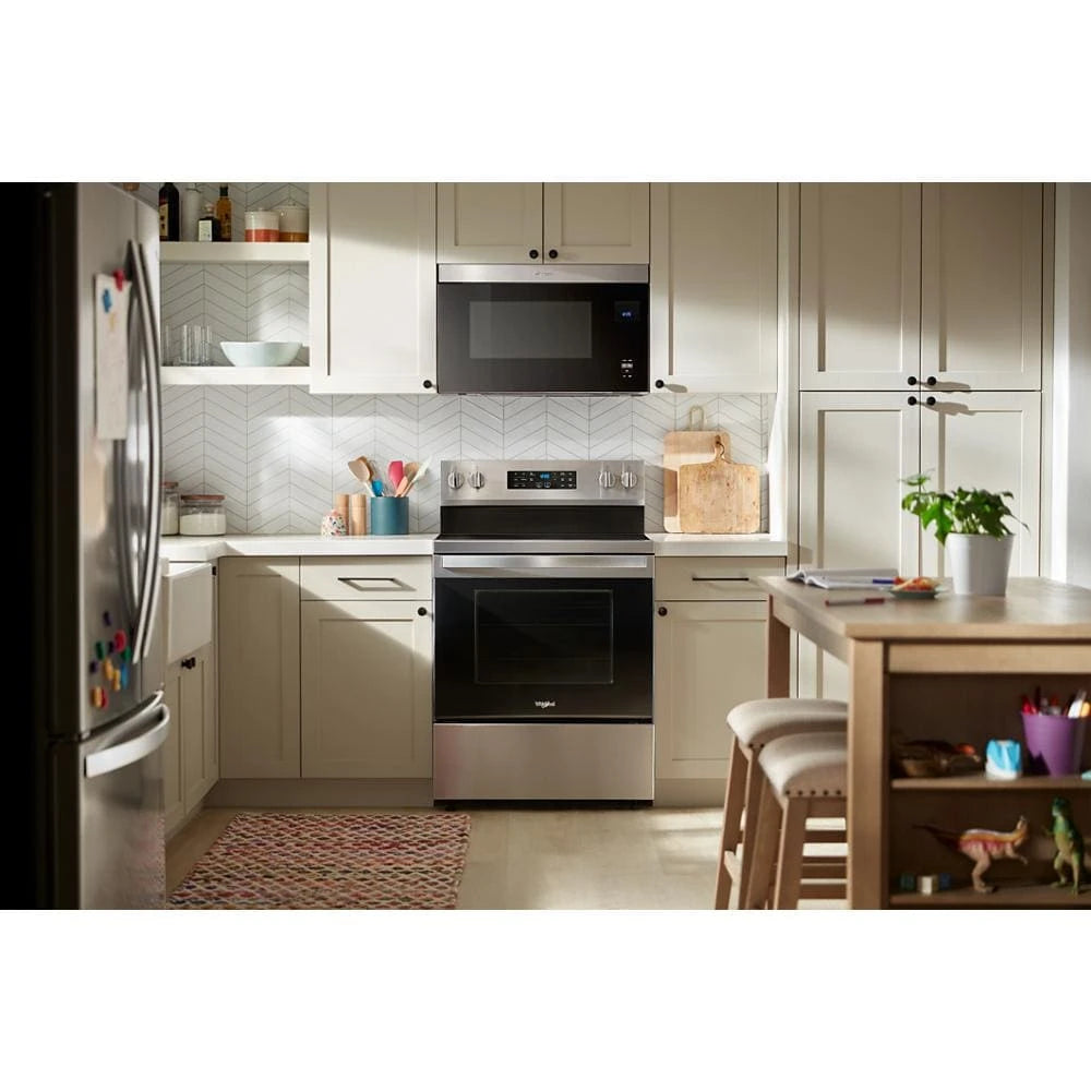 Whirlpool  1.1 Cu. Ft. Flush Mount Microwave with Turntable-Free Design - Fingerprint Resistant Stainless Steel (WMMF5930PZ)