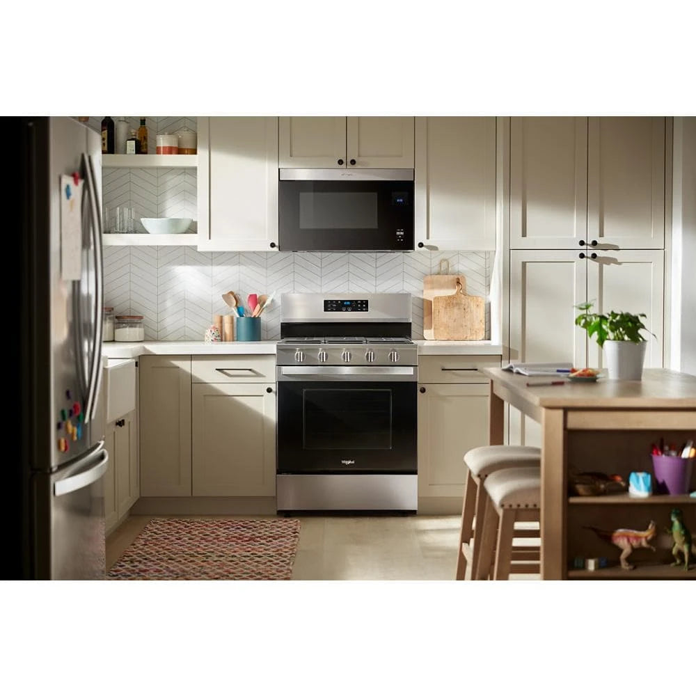 Whirlpool  1.1 Cu. Ft. Flush Mount Microwave with Turntable-Free Design - Fingerprint Resistant Stainless Steel (WMMF5930PZ)
