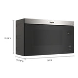 WHIRLPOOL  1.1 Cu. Ft. Flush Mount Microwave with Turntable-Free Design - Fingerprint Resistant Stainless Steel (WMMF5930PZ)