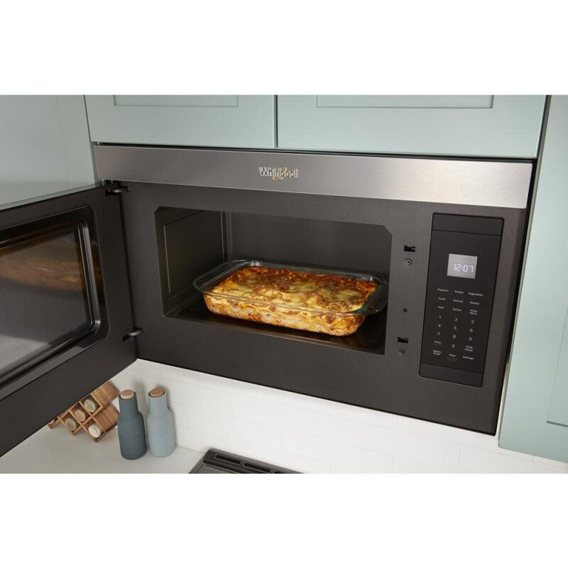 Whirlpool 1.1 Cu. Ft. Flush Mount Microwave with Turntable-Free Design - Fingerprint Resistant Stainless Steel (WMMF5930PZ)