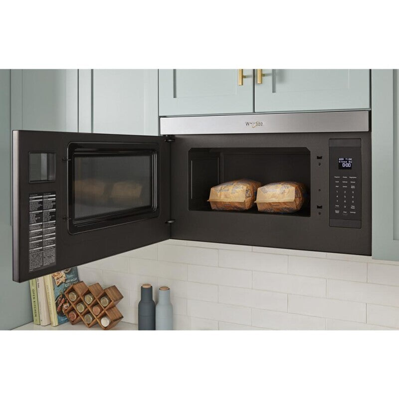 Whirlpool 1.1 Cu. Ft. Flush Mount Microwave with Turntable-Free Design - Fingerprint Resistant Stainless Steel (WMMF5930PZ)