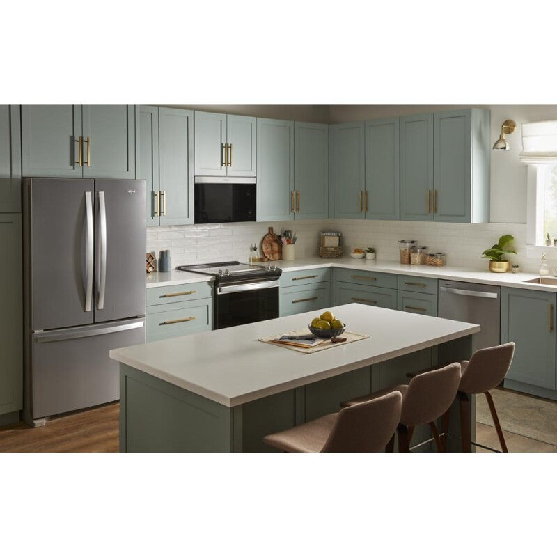 Whirlpool 1.1 Cu. Ft. Flush Mount Microwave with Turntable-Free Design - Fingerprint Resistant Stainless Steel (WMMF5930PZ)