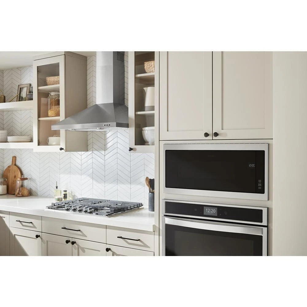WHIRLPOOL  1.1 cu. ft. Built-In Microwave with Slim Trim Kit - 14" Height - Stainless Steel (WMT50011KS)