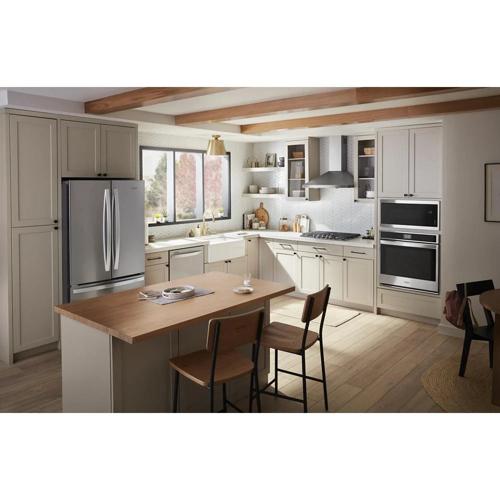WHIRLPOOL  1.1 cu. ft. Built-In Microwave with Slim Trim Kit - 14" Height - Stainless Steel (WMT50011KS)