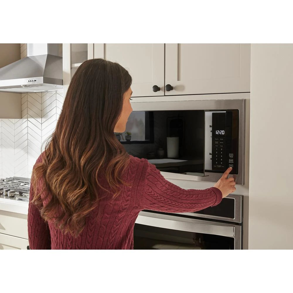 WHIRLPOOL  1.1 cu. ft. Built-In Microwave with Slim Trim Kit - 14" Height - Stainless Steel (WMT50011KS)