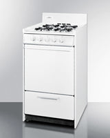 SUMMIT  20" Wide Gas Range - White (WNM1107)