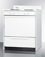 SUMMIT  30" Wide Gas Range - White (WNM210P)
