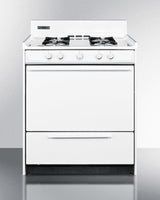 SUMMIT  30" Wide Gas Range - White (WNM210P)