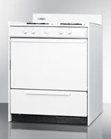 SUMMIT  30" Wide Gas Range - White (WNM210P)