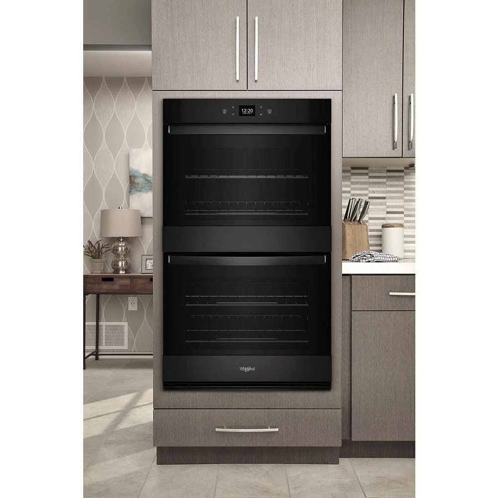 Whirlpool  8.6 Total Cu. Ft. Double Wall Oven with Air Fry When Connected - Black (WOED5027LB)