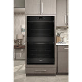 Whirlpool  8.6 Total Cu. Ft. Double Wall Oven with Air Fry When Connected - Black (WOED5027LB)
