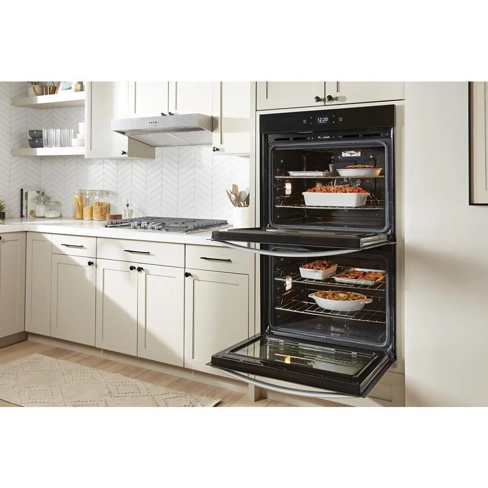 WHIRLPOOL  8.6 Total Cu. Ft. Double Wall Oven with Air Fry When Connected - Black (WOED5027LB)