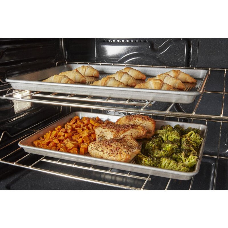Whirlpool 8.6 Total Cu. Ft. Double Wall Oven with Air Fry When Connected - Black (WOED5027LB)