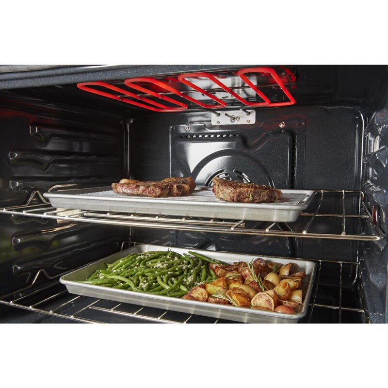 Whirlpool 8.6 Total Cu. Ft. Double Wall Oven with Air Fry When Connected - Black (WOED5027LB)