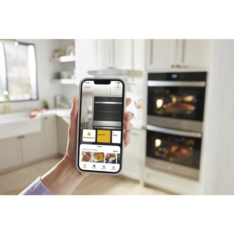 Whirlpool 8.6 Total Cu. Ft. Double Wall Oven with Air Fry When Connected - Black (WOED5027LB)