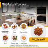 WHIRLPOOL  10.0 Total Cu. Ft. Double Wall Oven with Air Fry When Connected - Fingerprint Resistant Stainless Steel (WOED5030LZ)