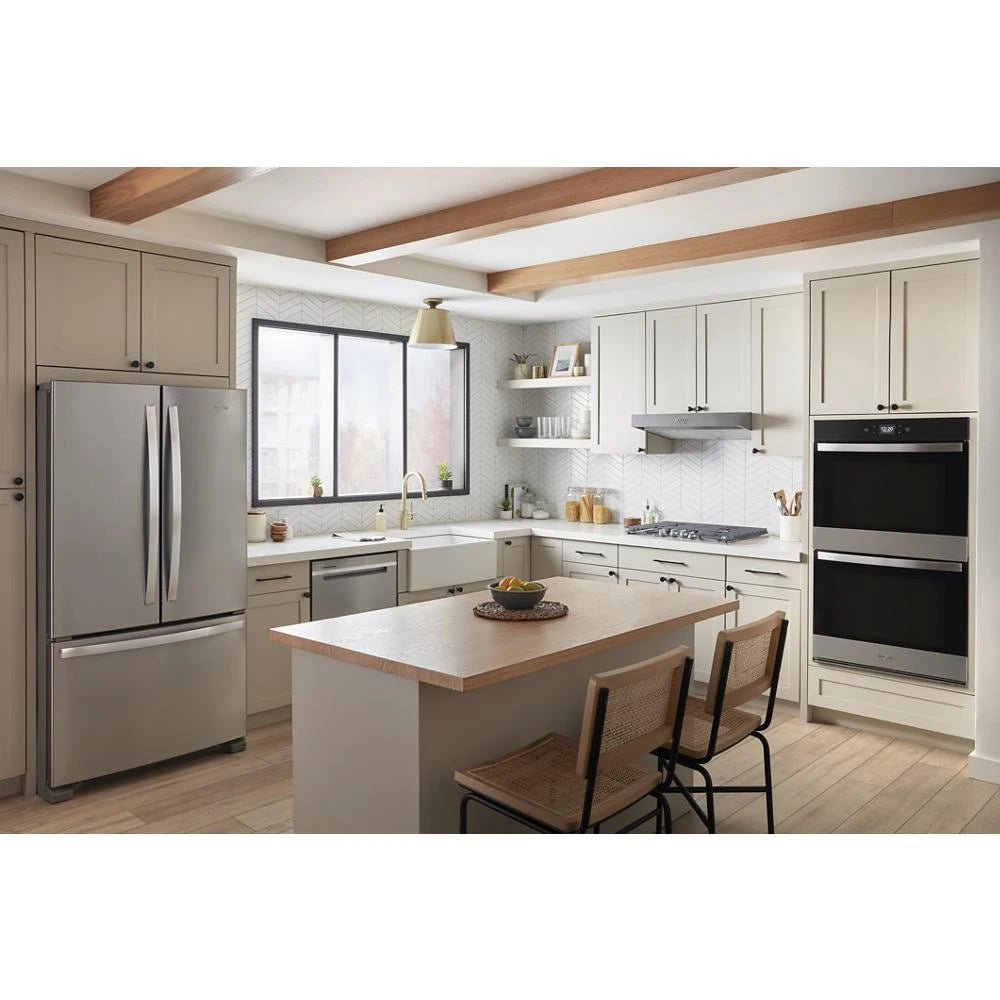 WHIRLPOOL  10.0 Total Cu. Ft. Double Wall Oven with Air Fry When Connected - Fingerprint Resistant Stainless Steel (WOED5030LZ)