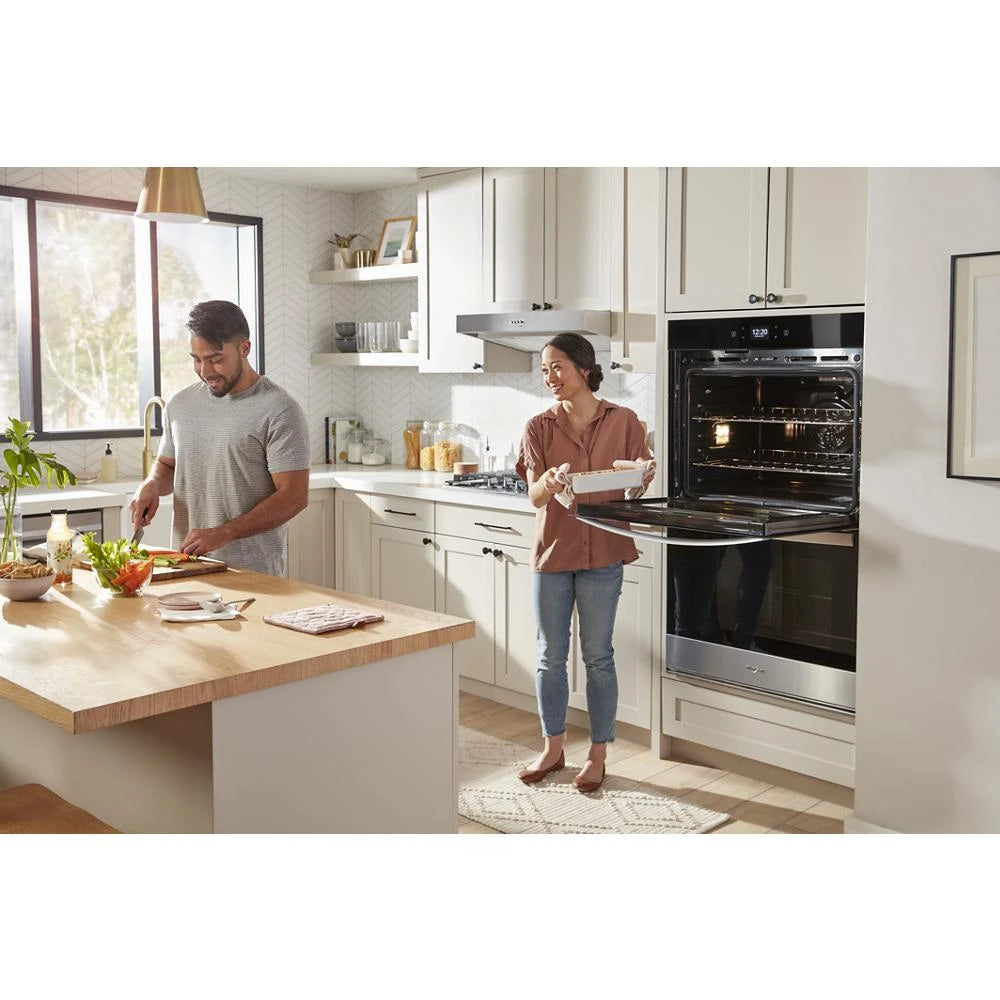 WHIRLPOOL  10.0 Total Cu. Ft. Double Wall Oven with Air Fry When Connected - Fingerprint Resistant Stainless Steel (WOED5030LZ)