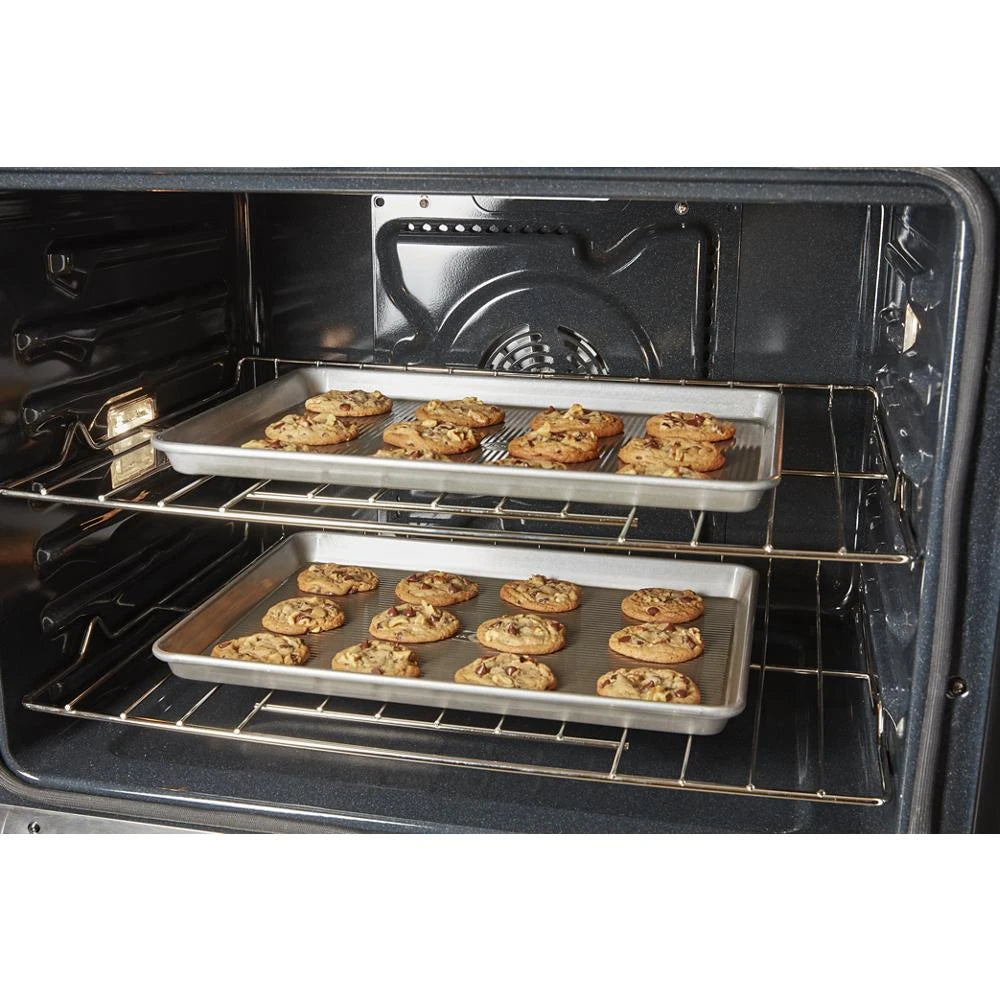 WHIRLPOOL  10.0 Total Cu. Ft. Double Wall Oven with Air Fry When Connected - Fingerprint Resistant Stainless Steel (WOED5030LZ)