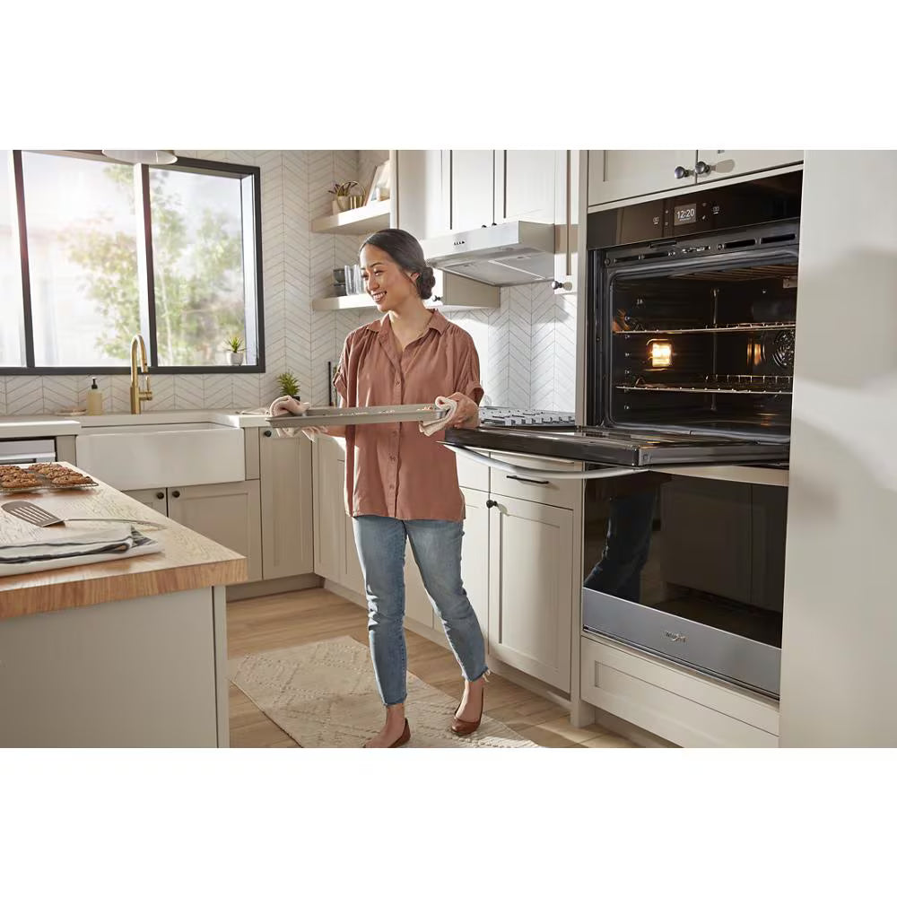 Whirlpool  10.0 Total Cu. Ft. Double Wall Oven with Air Fry When Connected - Fingerprint Resistant Stainless Steel (WOED5030LZ)