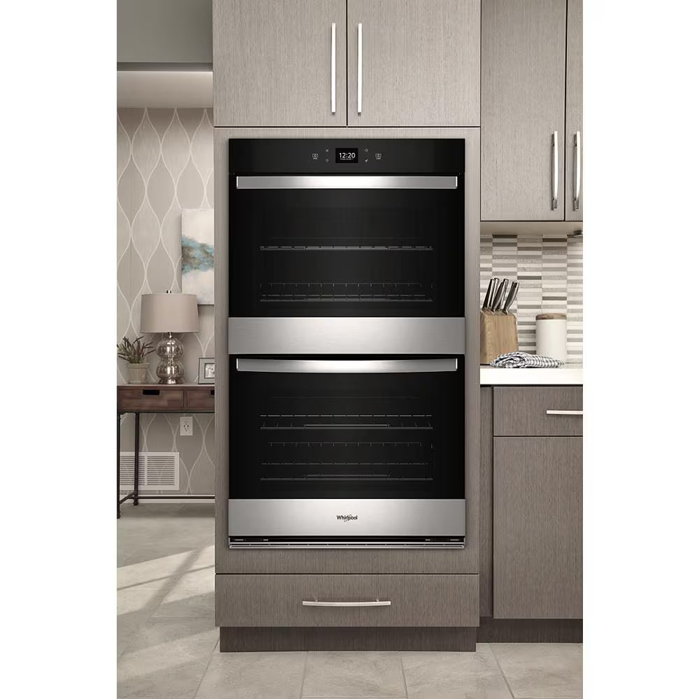 Whirlpool  10.0 Total Cu. Ft. Double Wall Oven with Air Fry When Connected - Fingerprint Resistant Stainless Steel (WOED5030LZ)