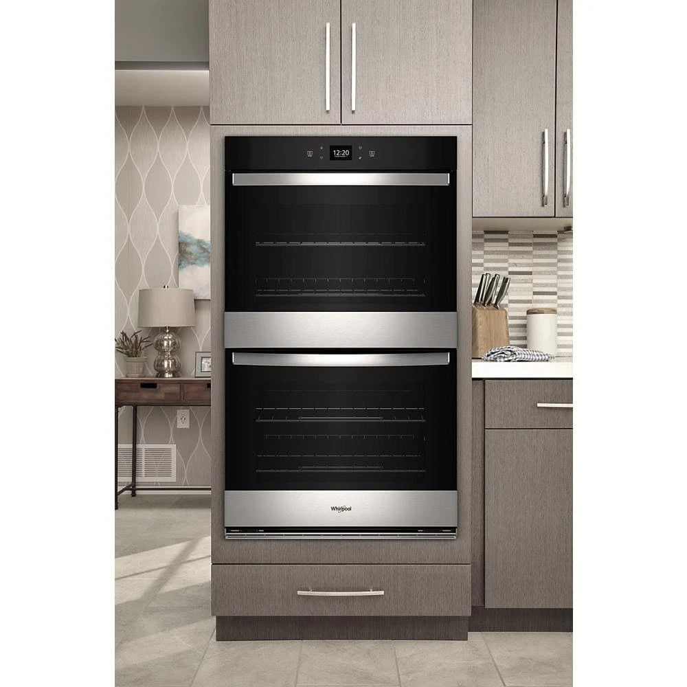 WHIRLPOOL  10.0 Total Cu. Ft. Double Wall Oven with Air Fry When Connected - Fingerprint Resistant Stainless Steel (WOED5030LZ)