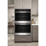 WHIRLPOOL  10.0 Total Cu. Ft. Double Wall Oven with Air Fry When Connected - Fingerprint Resistant Stainless Steel (WOED5030LZ)