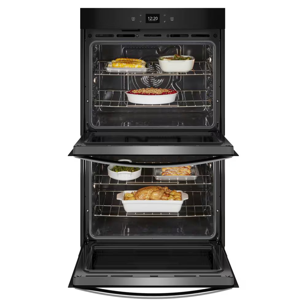 Whirlpool  10.0 Total Cu. Ft. Double Wall Oven with Air Fry When Connected - Fingerprint Resistant Stainless Steel (WOED5030LZ)